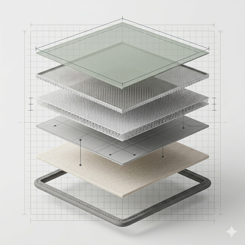 Voy Labs layered construction diagram